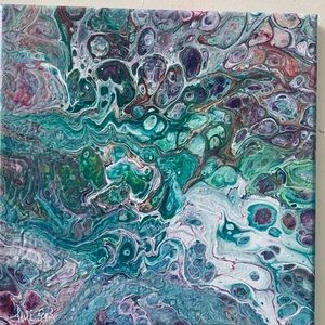 “Chapter 4” Original Pour Painting On Canvas